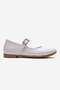 Beret with Stones Buckled Children's Ballet Flats White Skin - 2