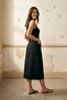 My Fashion High Waist A-Line Midi Skirt with Pockets - 3