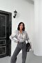 قميص MY FASHION بأكمام طويلة وأزرار بنمط تجريدي - 5