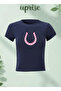 Horseshoe Horseshoe Luck Printed Cotton Lycra Body Tee Crop T-Shirt