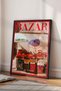 Dopamine Bazar Italy Magazine Cover - Vintage Italy Poster with Black Frame - 2