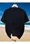 Unisex Hat Octopus Printed Oversize Crew Neck T-Shirt - 2