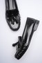Caren Wrinkled Patent Leather Hand-Stitched Tpu Non-Slip Sole Daily Moccasin Loafer - 2