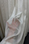 Pilless Silvery Beaded Tulle Curtain, Off-White Skirted Tulle Curtain Without Leads, No Ironing Required - 2