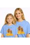 Mother Daughter Combination Oversize T-Shirt Twin T-Shirt Love You Printed (Single Price)