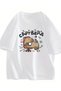 Unisex Capybara Printed Oversize Crew Neck T-Shirt