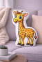 Shaped Animal Pillow - Giraffe Patterned Digital Print Pillow - Giraffe Shaped Pillow