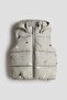 Hooded puffer gilet