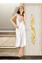 Long Satin Nightgown and Tulle Robe Set with Lace Detail 2-Piece Set 4918 - 3