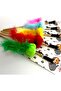 Cat Play Fishing Rod with Pom-Poms and Feathers - 2