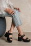 Avore Straw Thick Heel Sandals