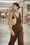 Faux Leather Shoulder Bag, Faux Leather Shoulder Bag with Metal Ring Edges, Beige Shoulder Bag - 6