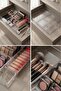 14 Piece Transparent Drawer Makeup and Jewelry Organizer Set & Large Size Modular Organizer - 5