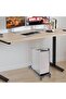 Adjustable Computer Stand, Ventilated Mobile CPU Stand with 4 Locking Casters - 5