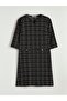 Off-The-Shoulder Plaid Dress - 5