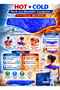 Neck & Shoulder Hot & Cold Gel Pack 58x15cm Reusable Ice & Heat Therapy Compress Wrap - 4