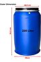Multipurpose Home Storage Plastic Open Top Drums for Storage, Food Grade with Securing Ring New - 2