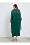 Green Frill Embellished Jalabiya - 5