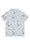 Shark Palm Print Shirt for Ages 6-9 - White - 2