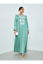 Green Embroidered Jalabiya - 3