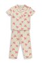 Bow Patterned Pajama Set for 2-5 Years Old - Ivory