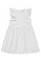 Ruffled Embroidered Dress for 6-9 Years Old - Off-White