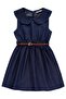 Belted Dress for 2-5 Years Old - Blue