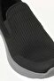 Men's Black Laceless Light Sole Casual Sneaker Walking Shoes - 6