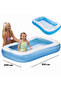 166X100X25 cm Inflatable Soft Bottom Rectangular Knuckle Shim Water Pool Play Pool - 2