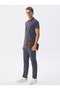 Men's Polo Neck Medical Uniform Set Smoked Lycra Doctor Nurse Uniform - 3