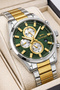 Functional Steel Cord, Steel Case Men's Wristwatch Bracelet Gift Silver-Gold Sdslz008 - 3