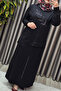 Women's Clothing Plus Size Leaf Stone Crystal Fabric Skirt Set - 7