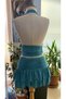 Summer Beach Dress Crop Blouse Layered Mini Skirt Degaje Collar Summer Dress - 4