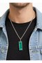 Unisex Green Harmonica Necklace Metal 60 cm Chain Sound Design Accessory - 2