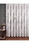 Vera Soft Patterned Modern Tulle Curtain, Non-Iron, Wrinkle-Free, 3 Layers Pleated - 2