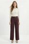 Mürdüm High Waist Belted Pleated Trousers 3918 - 2