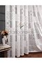 Vera Soft Patterned Modern Tulle Curtain, Non-Iron, Wrinkle-Free, 3 Layers Pleated - 5
