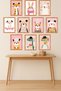 10-Piece Frame Look Vintage Animal Set |   Cute Children's Room Painting Set 15X20 cm Mdf Uv Printing - 2