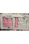Select Economic Family Bathrobe Set (6 Pieces)-Cream Pink