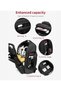 9386 48L Travel Backpack with Cooler Compartment USB Charging Water Resistant Grey - 5