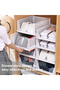 4 Pack Foldable Stackable Storage Bins Closet Organizer Plastic Cubes Clothes - 4