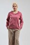 Women's Pink Baby Collar Sleeve Britli Accessory Buttoned Cotton Blouse - 3