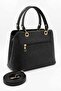 Women's Black Hand and Shoulder Bag - Multi-Compartment Stylish Daily Bag Width 37 cm Length 30 cm Depth 9 cm - 5