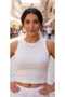 Zero Neckline 2-Piece Black and White Crop Bustier Camisole Women's Gathering Lycra Daily Savior Comfortable - 3