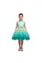 D' Daniela - Toddler Girls Bow Front Ombre Layered Gown Dress - Multicolor - 1Y to 12Y