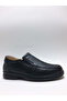 Genuine Leather Black Laceless Orthopedic Lightweight Comfortable Anatomical Diabetic Men's Shoes - 2