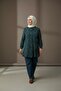 Pleated Patterned Mother's Shirt - 2