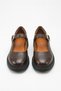 Brown Printed Genuine Leather Women's Strappy Mary Jane Loafer Shoes Real Leather Women's Mary Jane - 4