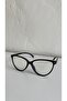 Women's Cat Eye Glasses Black Frame Blue Light Protection Clear Glass - 2