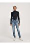 Low Waist Blue Women's Jeans Denim Trousers